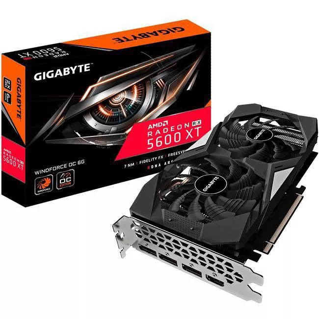 GIGABYTE GV-R56XTWF2OC-6GD Radeon RX 5600 XT 6GB DDR6 Windforce OC Graphics Card