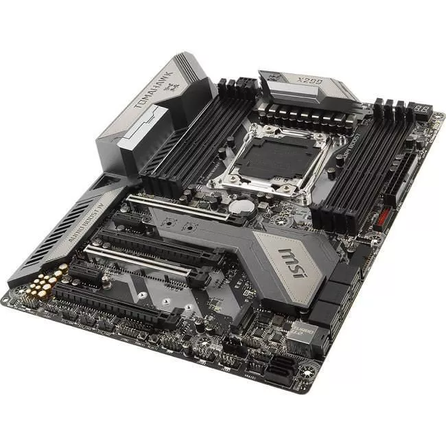 MSI X299 TOMAHAWK AC Desktop Motherboard - 1x Socket R4 LGA-2066 - Intel X299 - 8x DDR4 - RAID - 3x M.2 - 4x PCIe x16 - Wi-Fi - ATX