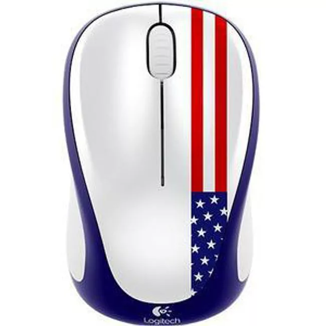 Logitech 910-004020 M317 Wireless - Advanced Optical - Mouse - American Flag