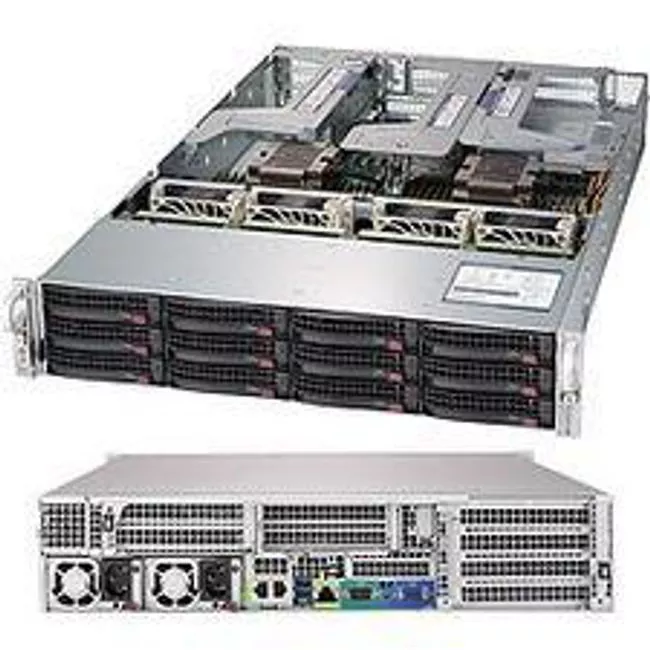 Supermicro SYS-6029U-TRT 2U Rackmount Barebone - 2x LGA-3647 Socket P - Intel C621 Chipset - 1000 W PSU