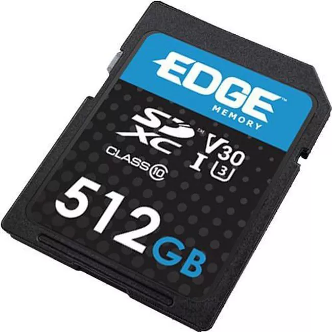 EDGE PE256821 512 GB SDXC VSC (V30 U3) Memory Card