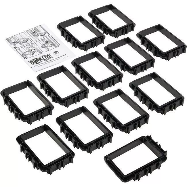 Tripp Lite SRCABLERINGLG Cable Management D-rings - 3"x4" - 12 Pack