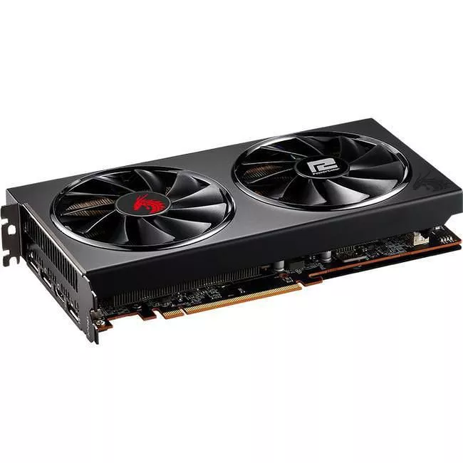 PowerColor AXRX 5600XT 6GBD6-3DHR/OC Radeon RX 5600 XT 6GB DDR6 Red Dragon Graphics Card