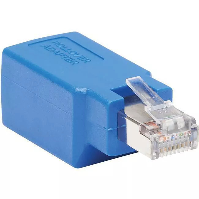 Tripp Lite N034-001-SH Cisco Serial Console Rollover Adapter (M/F) - RJ45 to RJ45, Shielded, Blue