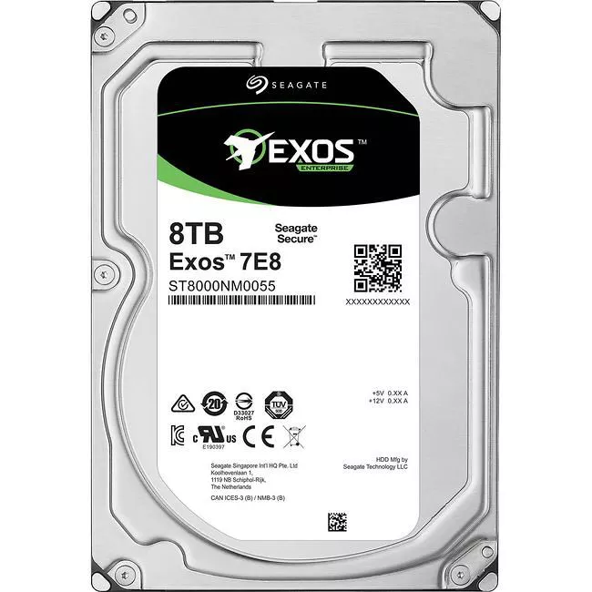 Seagate ST8000NM0055 Hard Drive - 8 TB - 256 MB - 3.5 - SATA - 7200