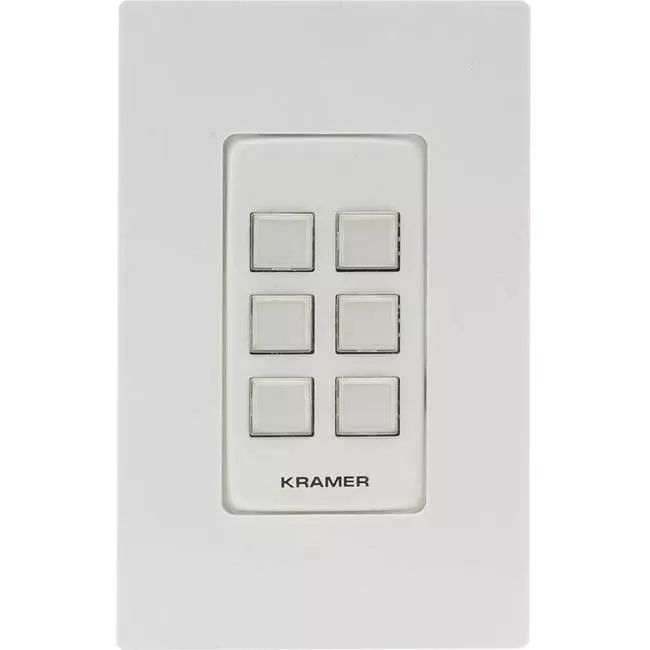 Kramer 30-804921395 RC-306 6-Button PoE and I/O Control Keypad