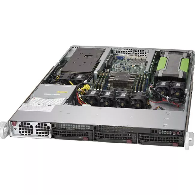 Supermicro SYS-5019GP-TT 1U Rackmount Barebone - Intel C621 - 1X LGA-3647 - Supports 2X GPU