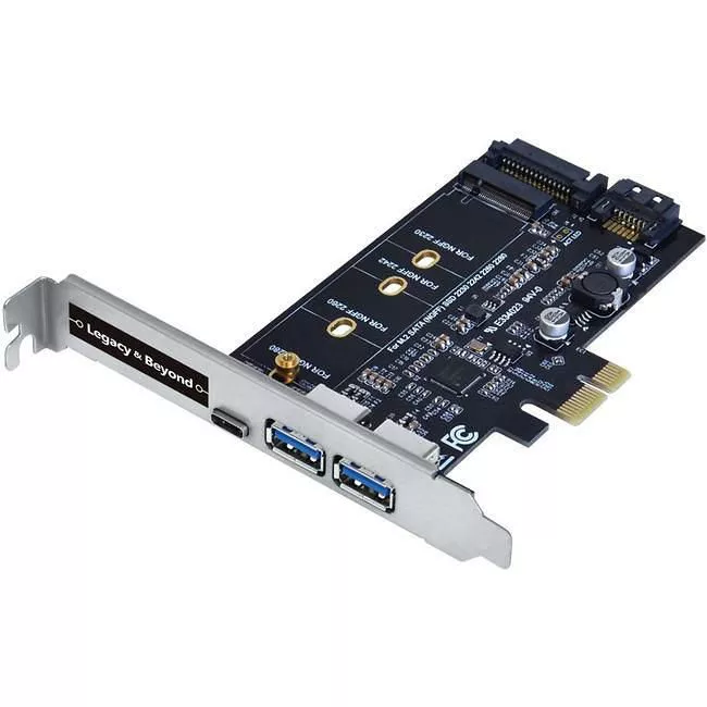 SIIG LB-US0414-S1 USB 3.0 Type-C/Type A/M.2 SATA 3-Port PCIe Card
