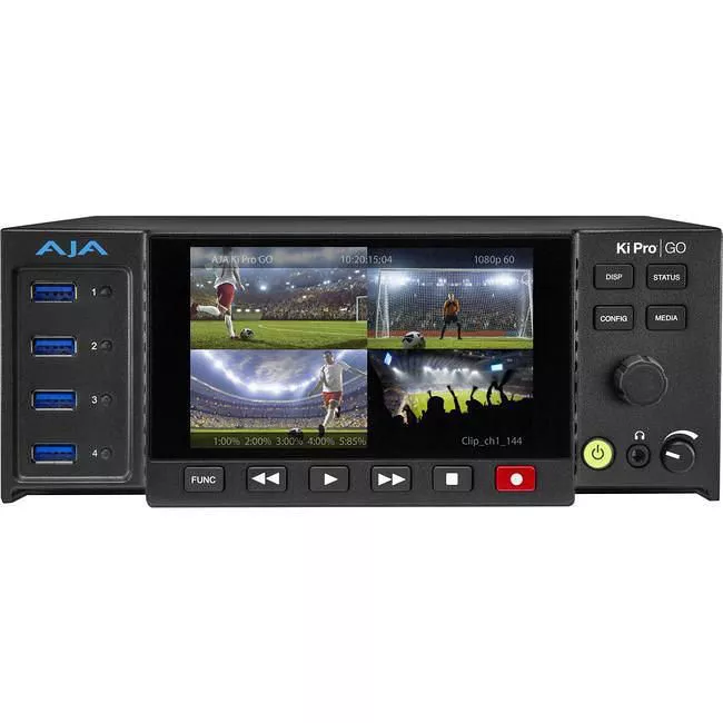 AJA KI-PRO-GO-R0 Multi-Channel HD H.264 USB 3.0 Recorder and Player