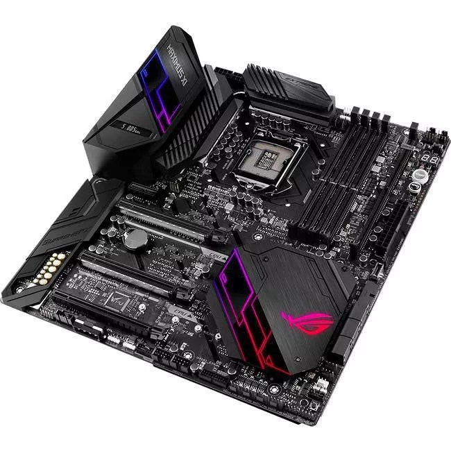 ASUS ROG MAXIMUS XI EXTREME Desktop Motherboard - 1x Socket H4 LGA-1151 - Intel Z390 - 4x DDR4 - RAID - 2x M.2 - 3x PCIe x16 - Wi-Fi - EATX