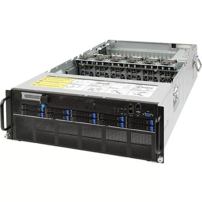 GIGABYTE G482-Z51 4U Rackmount Barebone - 2x AMD EPYC 7002 - PCIe Gen 4 - SOC