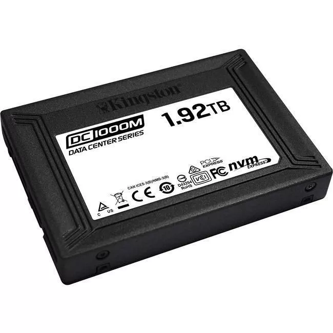 Kingston SEDC1000M/1920G DC1000M 1.92 TB U.2 PCIe NVMe Gen 3 x4 2.5" 15mm SSD