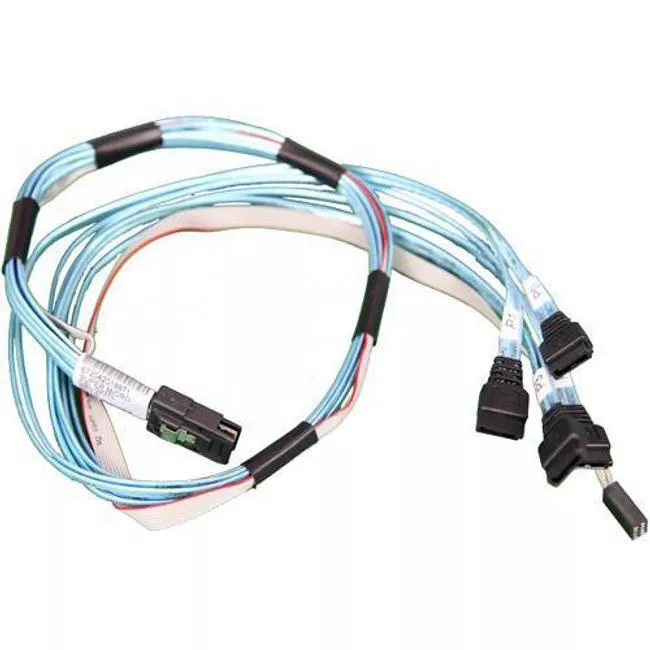 Supermicro CBL-0237L 70 CM Internal Mini SAS to 4 SATA Cable