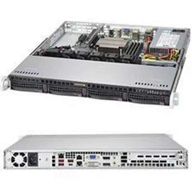 Supermicro SYS-5019C-MHN2 Barebone System - 1U Rack-Mount - Intel C246 Chipset - Socket H4 LGA-1151