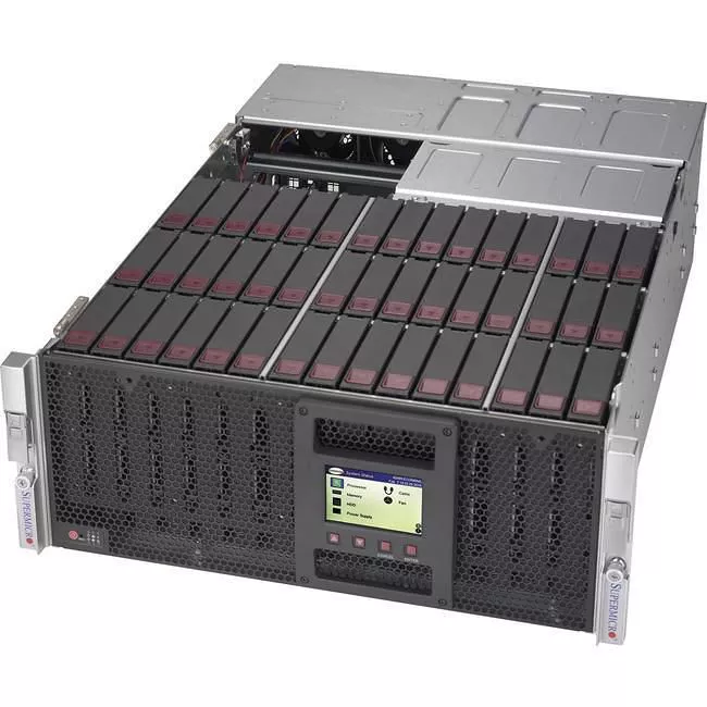 Supermicro CSE-946LE1C-R1K66JBOD SuperChassis 4U JBOD Rackmount - 1600 W - 45x 3.5" Drive Bay