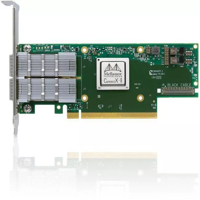 Mellanox MCX653106A-HDAT-SP ConnectX-6 VPI 200 GbE Ethernet Card - HDR IB - 2 Port - QSFP56