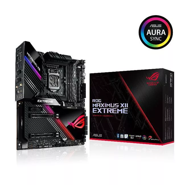 ASUS ROG MAXIMUS XII EXTREME Desktop Motherboard - 1x Socket LGA-1200 - Intel Z490 - 4x DDR4 - RAID - 2x M.2 - 2x PCIe x16 - Wi-Fi - 2x RJ-45 - ATX
