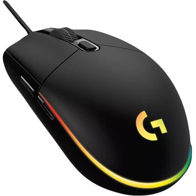 Logitech 910-005790 Black - Optical - G203 LightSync RGB Wired Gaming Mouse  - 8000 DPI - 6 buttons