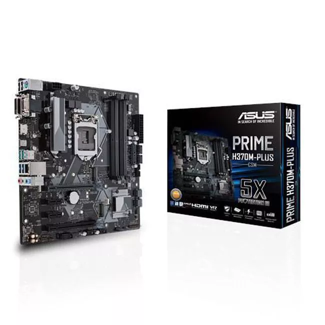 ASUS PRIME H470M-PLUS/CSM Desktop Motherboard - 1x Socket LGA-1200 - Intel H470 - 4x DDR4 - RAID - 2x M.2 - 2x PCIe x16 - 1x RJ-45 - Micro ATX