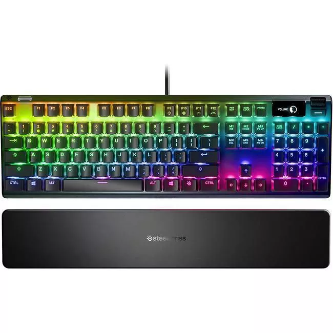 SteelSeries 64774 Apex 7 Blue - Mechanical Keyboard - OLED Display - Metal frame - USB Passthrough