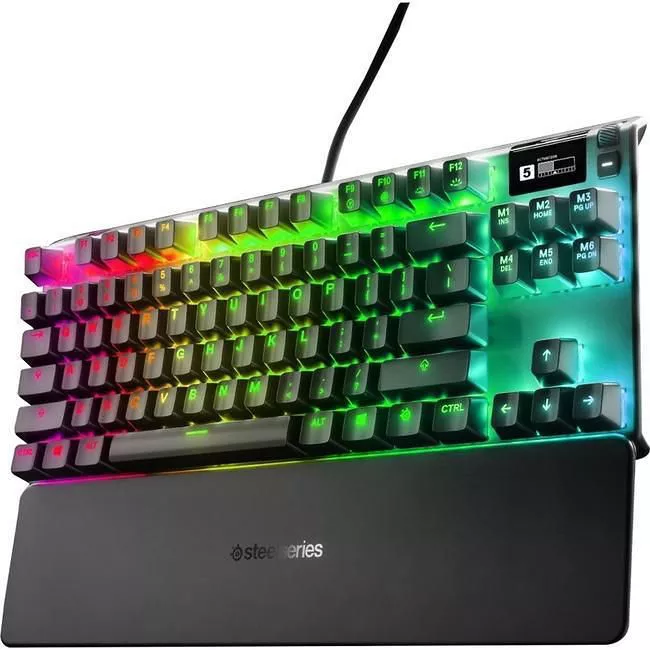 SteelSeries 64734 Apex PRO TKL - Mechanical Keyboard - OLED Display - Metal frame - USB Passthrough