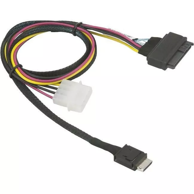 Supermicro CBL-SAST-1011 75 cm OCuLink to PCIE U.2 SFF-8639 with Power Cable