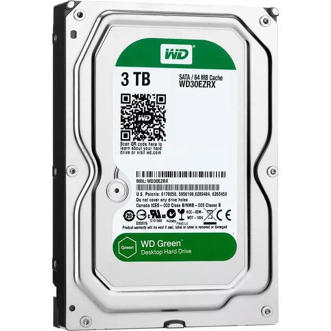 WD WD30EZRX Green Hard Drive - 3 TB - 64 MB - 3.5 - SATA
