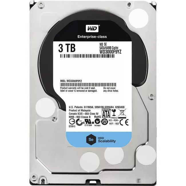 WD WD3000F9YZ Hard Drive - 3 TB - 64 MB - 3.5 - SATA - 7200