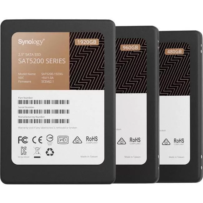Synology SAT5200-960G SAT5200 SSD - 960 GB - Internal - 2.5 - SATA - 1.3 DWPD