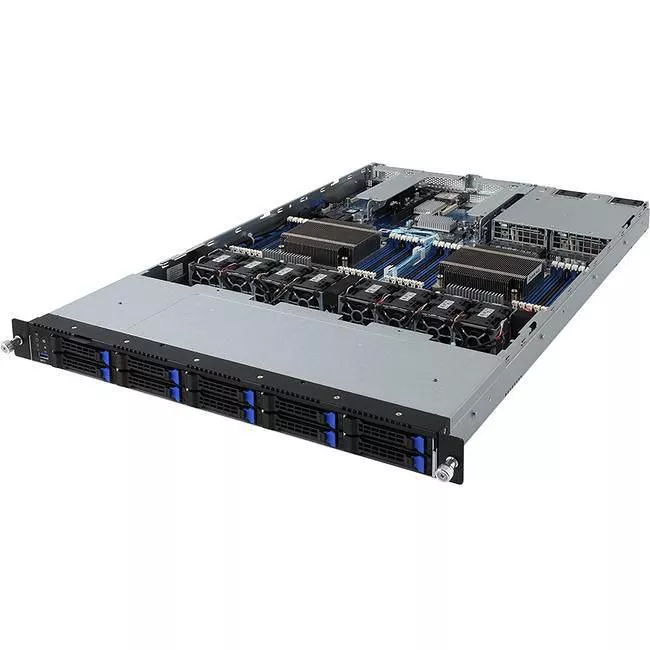 GIGABYTE R181-T90 1U Rackmount Barebone - 2x ThunderX2 CN9975 ARM - 2x 1200 W Platinum PSU