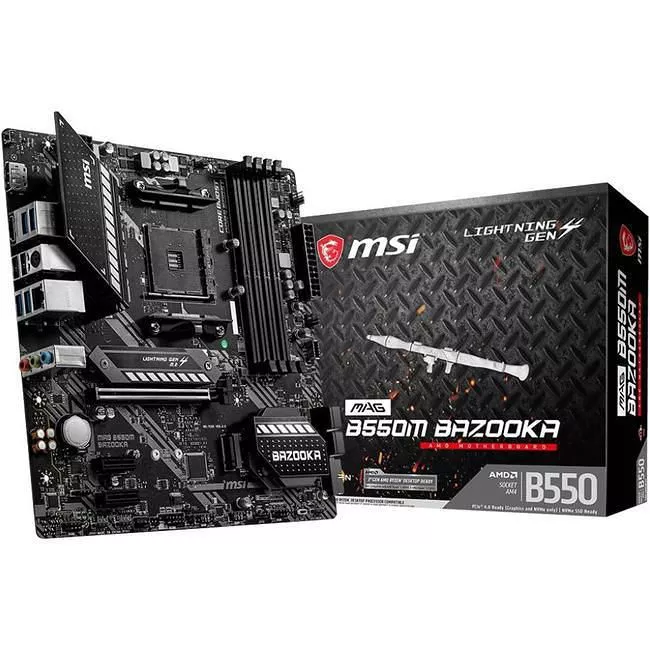 MSI B550MBAZKA mATX - AMD AM4 - DDR4 - PCIe4.0 - MAG B550M BAZOOKA