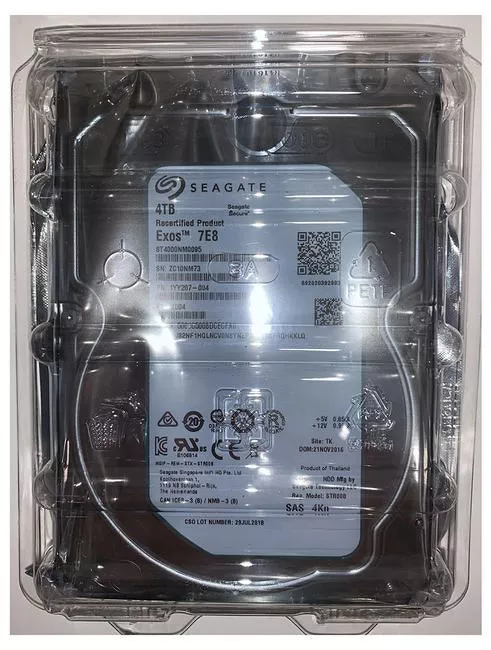 Seagate ST4000NM0095 Hard Drive - 4 TB - 128 MB - 3.5 - SAS - 7200