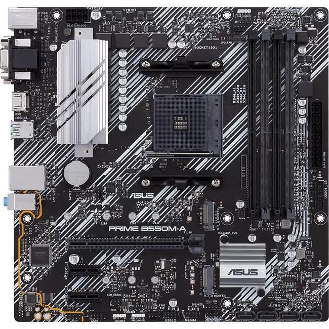 ASUS PRIME B550M-A/CSM Desktop Motherboard - AMD B550 -  AM4 - Micro ATX