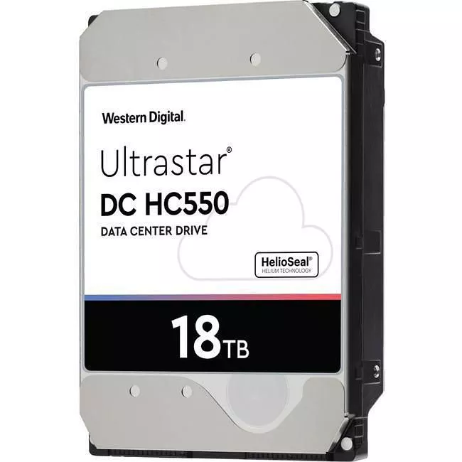 WD 0F38459 WUH721818ALE6L4 Ultrastar DC HC550 18 TB 3.5" SATA 7200 RPM 512 MB Hard Drive