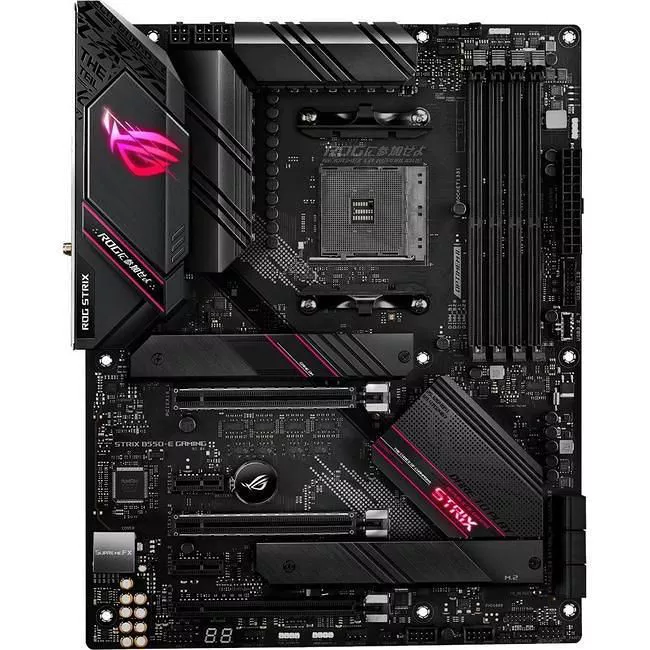 ASUS 90MB1470-M0AAY0 Desktop Motherboard - 1x Socket AM4 - AMD B550 - 4x DDR4 - RAID - 2x M.2 - 3x PCIe x16 - Wi-Fi - 1x RJ-45 - ATX