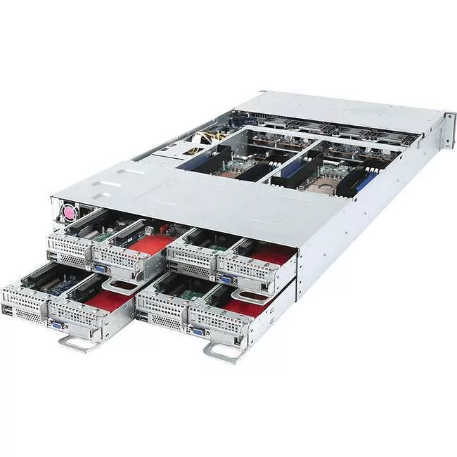 GIGABYTE H261-H60 2U 4Nodes Barebone - 8x LGA-3647 Socket P - Intel C621 Chipset