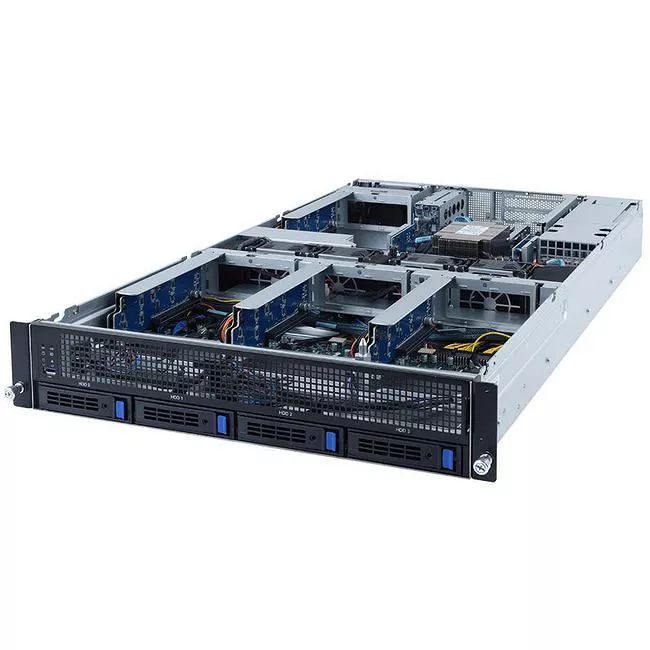 GIGABYTE G242-Z11 2U Rack Barebone - 1x AMD EPYC 7002 Socket SP3 - 4x GPU (Gen4) - SOC