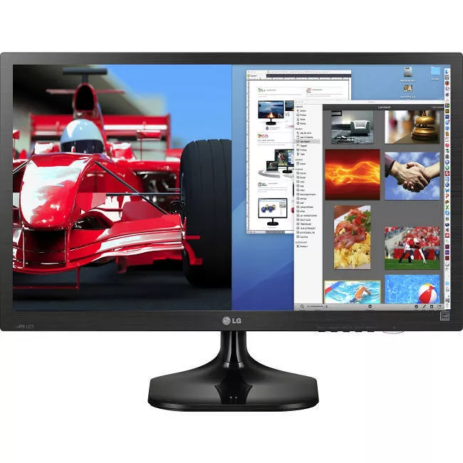 LG 27MC37HQ-B 27" Class Full HD LCD Monitor - 16:9 - Black Hairline, Textured Black