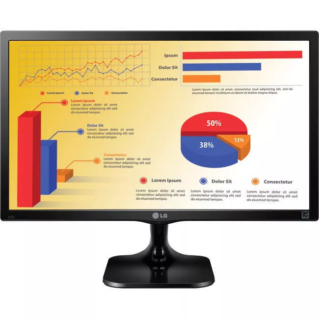 LG 24MC37D-B 24" Class Full HD LCD Monitor - 16:9 - Black Hairline