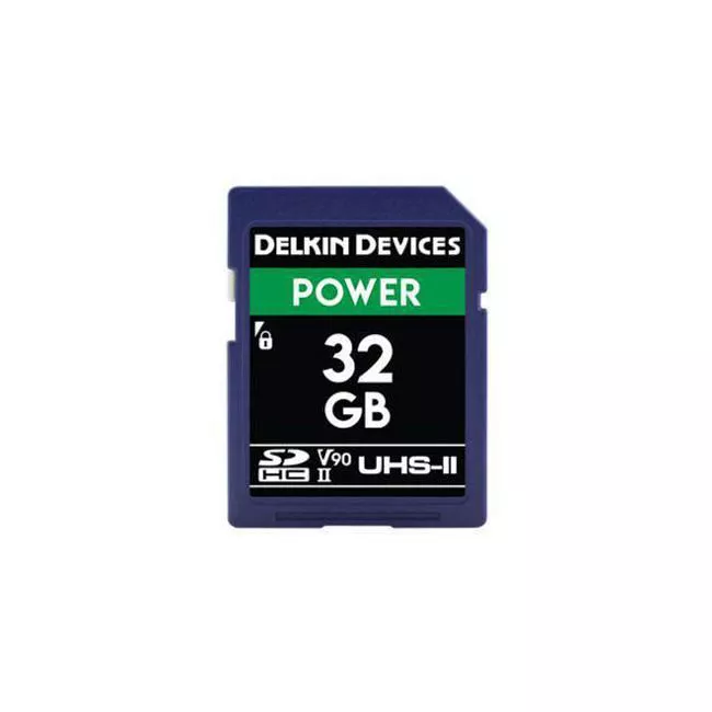 Delkin DDSDG200032G Power UHS-II (U3/V90) SD Memory Card (32GB)