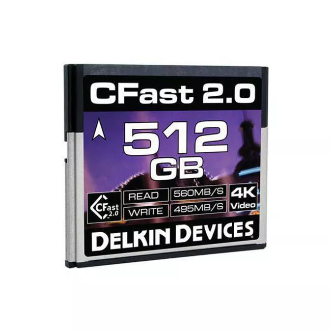 Delkin DDCFST560512 CFast 2.0 Memory Card (512GB)