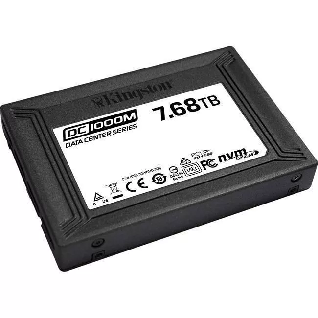 Kingston SEDC1000M/7680G DC1000M SSD - 7.50 TB - Internal - 2.5 - U.2 (SFF-8639) NVMe - PCIe NVMe 3.0 x4 - 1 DWPD