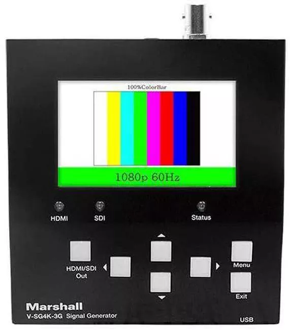 Marshall V-SG4K-3G 4K UHD and 3G HD-SDI Broadcast Test Signal Generator