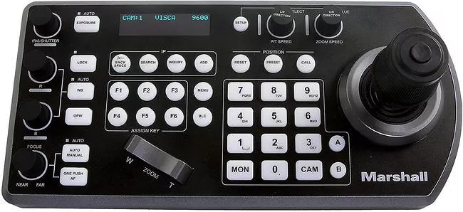 Marshall VS-PTC-IP Compact Broadcast IP/RS232/RS422 PTZ Joystick Controller