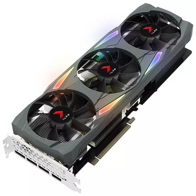 PNY VCG308010TFXMPB GeForce RTX 3080 10 GB 2.7 Slot XLR8 Gaming EPIC-X RGB 3x Fan Graphic Card