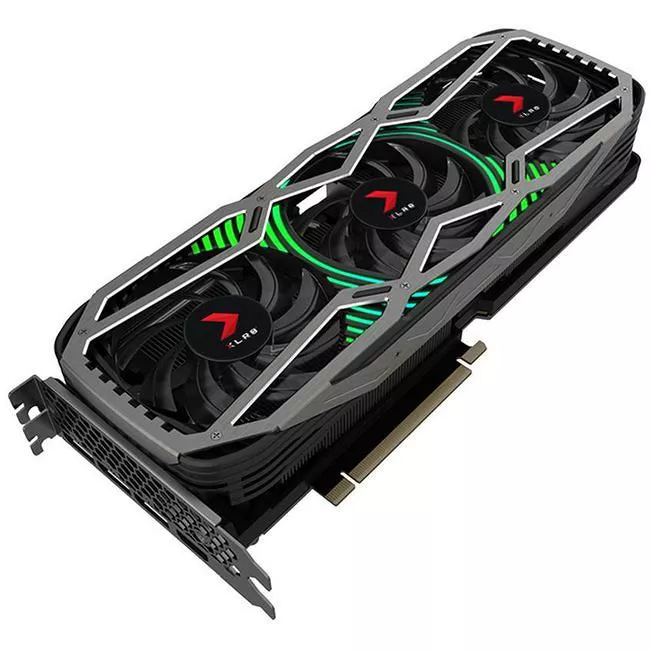 PNY VCG308010TFXPPB GeForce RTX 3080 10 GB 2.7 Slot XLR8 Gaming EPIC-X RGB 3x Fan Graphic Card