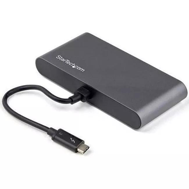StarTech TB3DKM2HDL Thunderbolt 3 Mini Dock - 2x USB-A & GbE - 11" cable