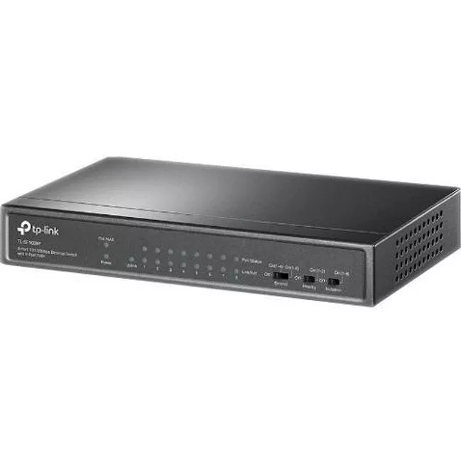 TP-LINK TL-SF1009P - 9-Port 10/100Mbps Desktop Switch with 8-Port PoE+