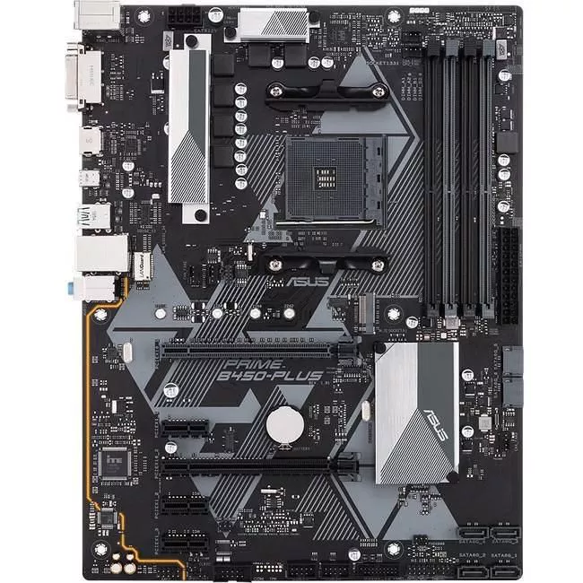 ASUS PRIME B450-PLUS Desktop Motherboard - Socket AM4 - AMD B450 - ATX