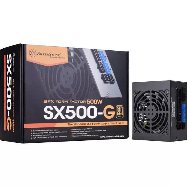 SilverStone SST-SX500-G Power Supply - 80+ Gold - 500 W - Modular